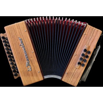 Il Mazzantino Professionale 21 note, 8 bassi, 3 voci, Tonalità SOL/DO (G/C), Legno