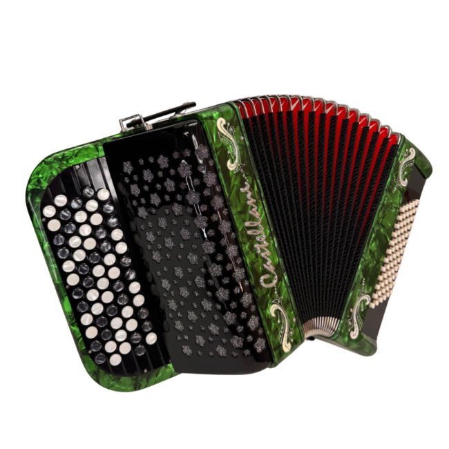 Castellani mod. Studio, 72/2°, 5 file di...