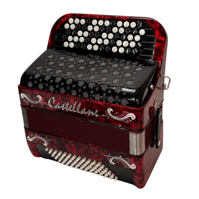 Castellani mod. Studio, 72/2°, 5 file di...
