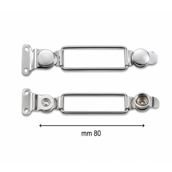 Serramantice a filo in metallo argento - 8 cm