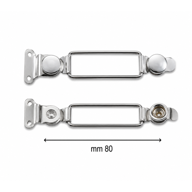 Serramantice a filo in metallo argento - 8 cm
