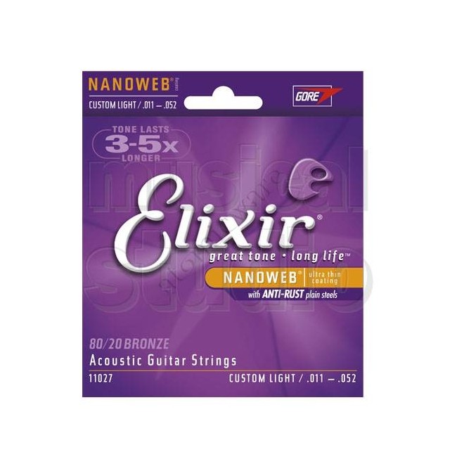 CORDA PER CHITARRA ELIXIR 11027 BRONZE ACUST