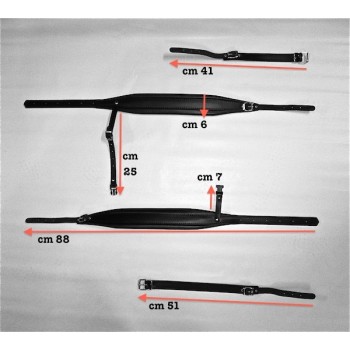 Tracolle per fisarmonica in Vera pelle e simil-pelle,...