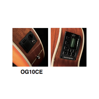 OG-10CE WH CH. ACUSTIC.AMPL.4/4OS BY WASHBURN WHITE