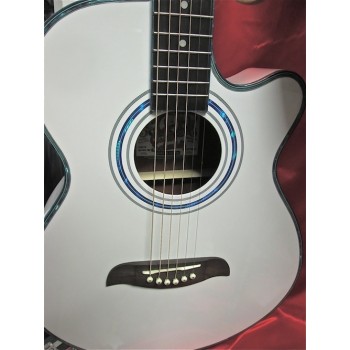 OG-10CE WH CH. ACUSTIC.AMPL.4/4OS BY WASHBURN WHITE