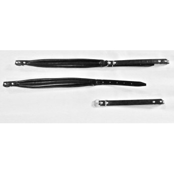Straps for accordion in Artificial-leather (polyurethane) ONE-SIZE, col. BLACK