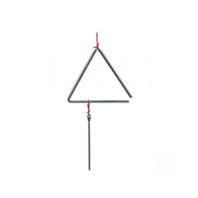 T-1G 4 10 cm peace METAL TRIANGLE WITH BEATER